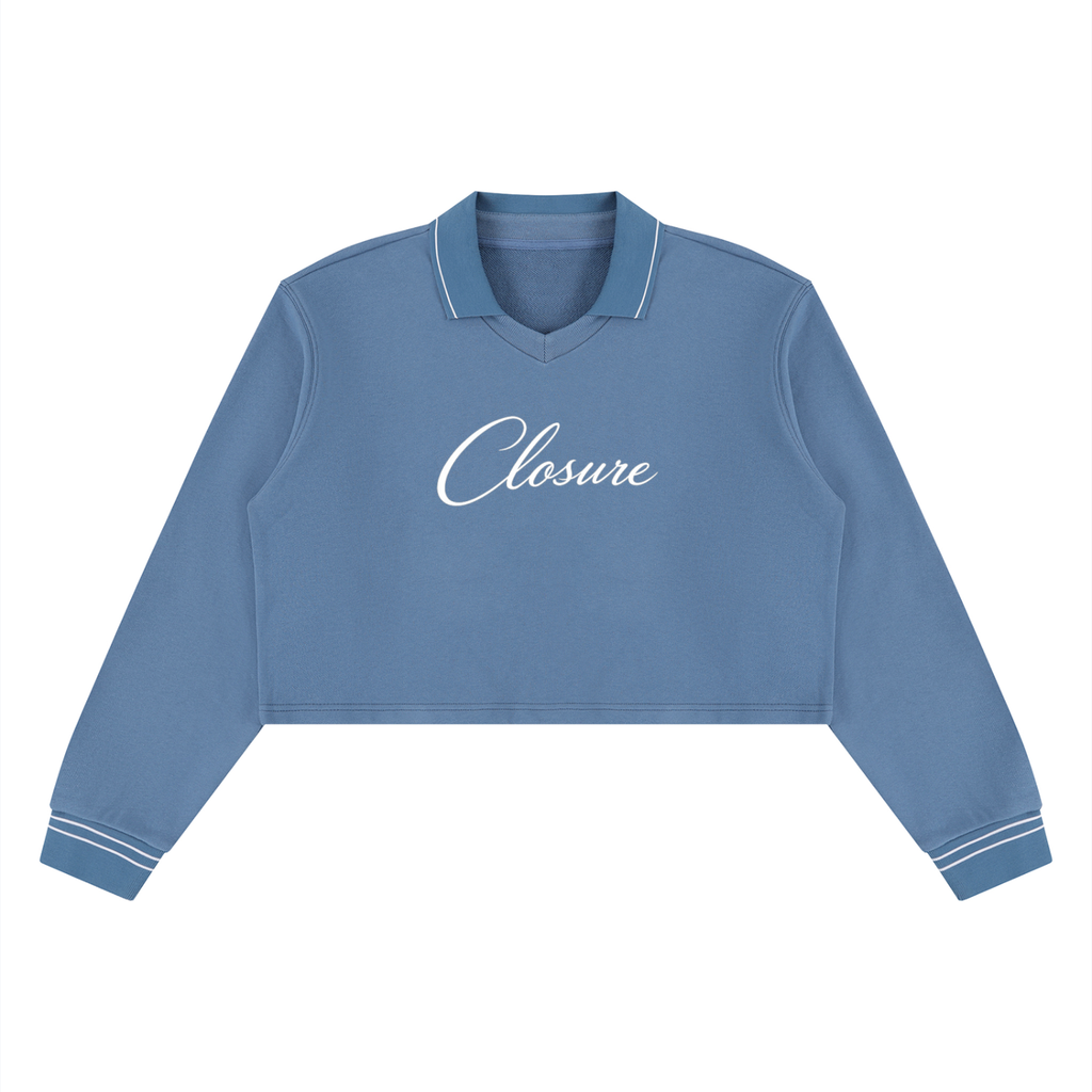 Women’s CS Crop Collared Sweatshirt