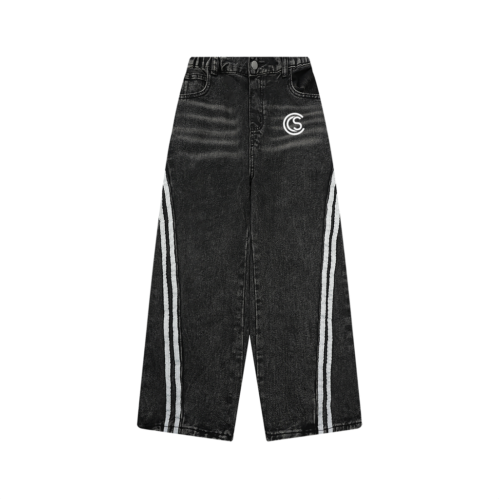 Kid’s CS Vintage Wash Stripe Jeans