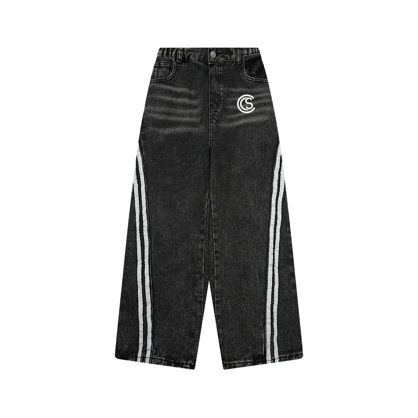 Kid’s CS Vintage Wash Stripe Jeans