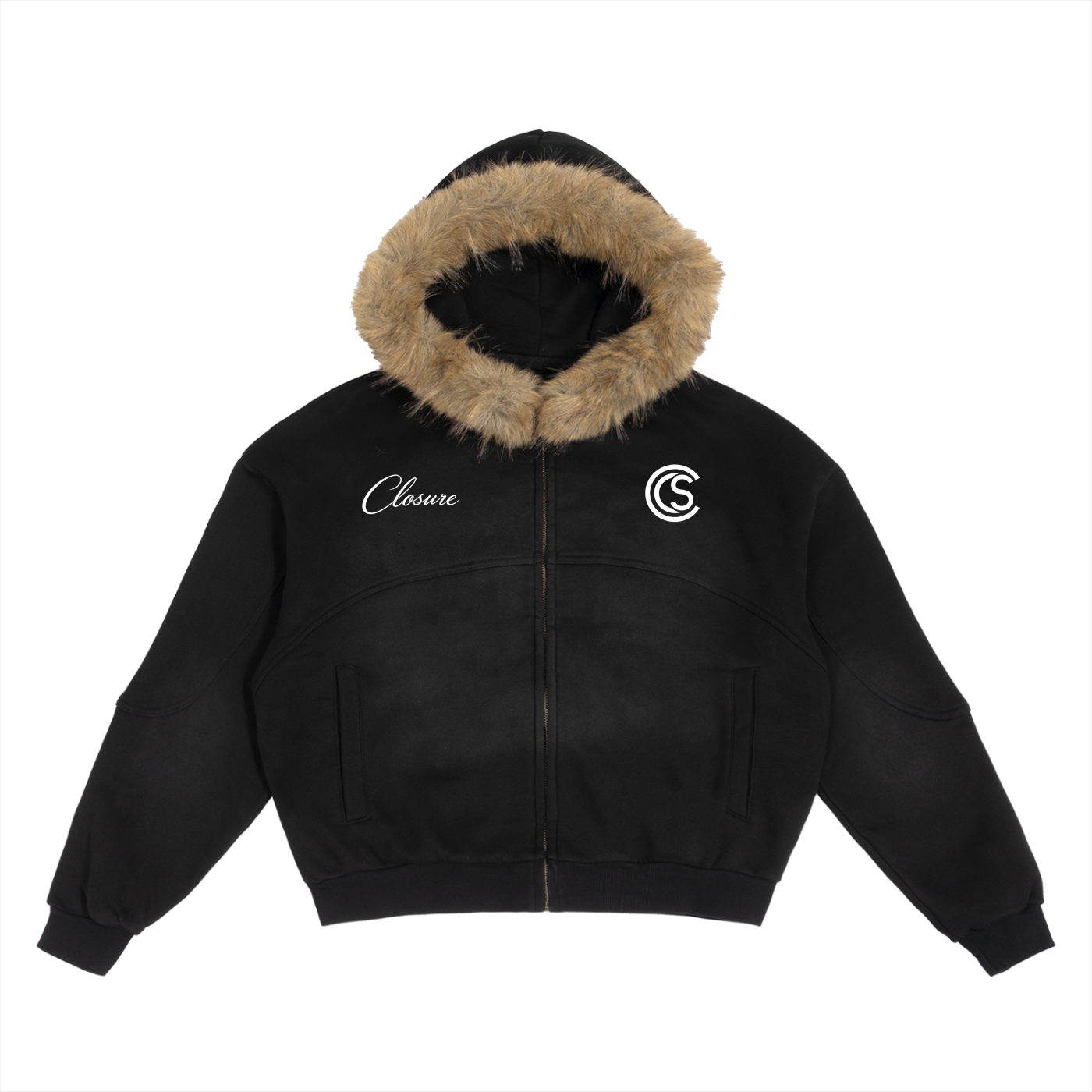 Closure Fur Hoodie