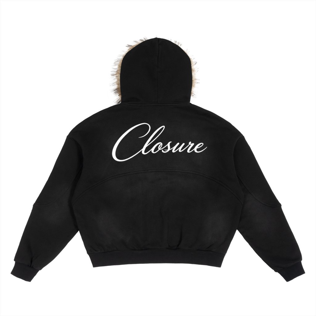 Closure Fur Hoodie