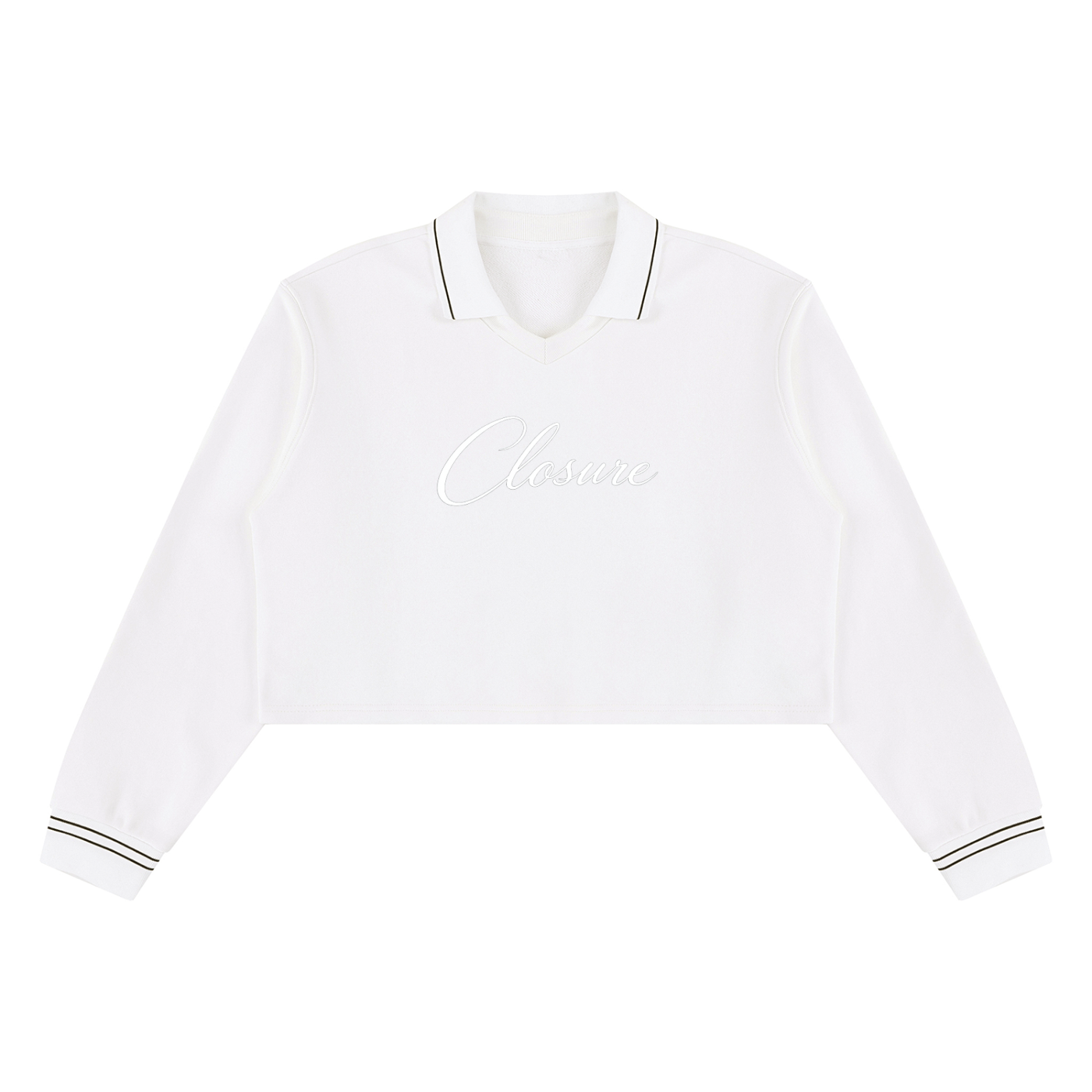 Women’s CS Crop Collared Sweatshirt