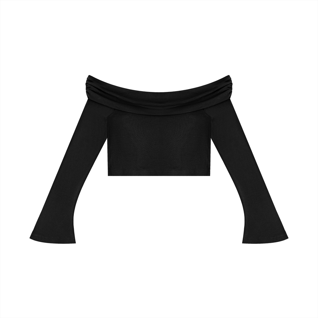 Women's CS  Bell Sleeve Crop Shirt